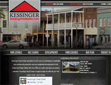 Tablet Screenshot of kessingerrealestate.com